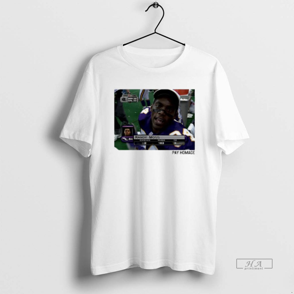 Trendy Minnesota Vikings Randy Moss Homage Ash Pay Homage