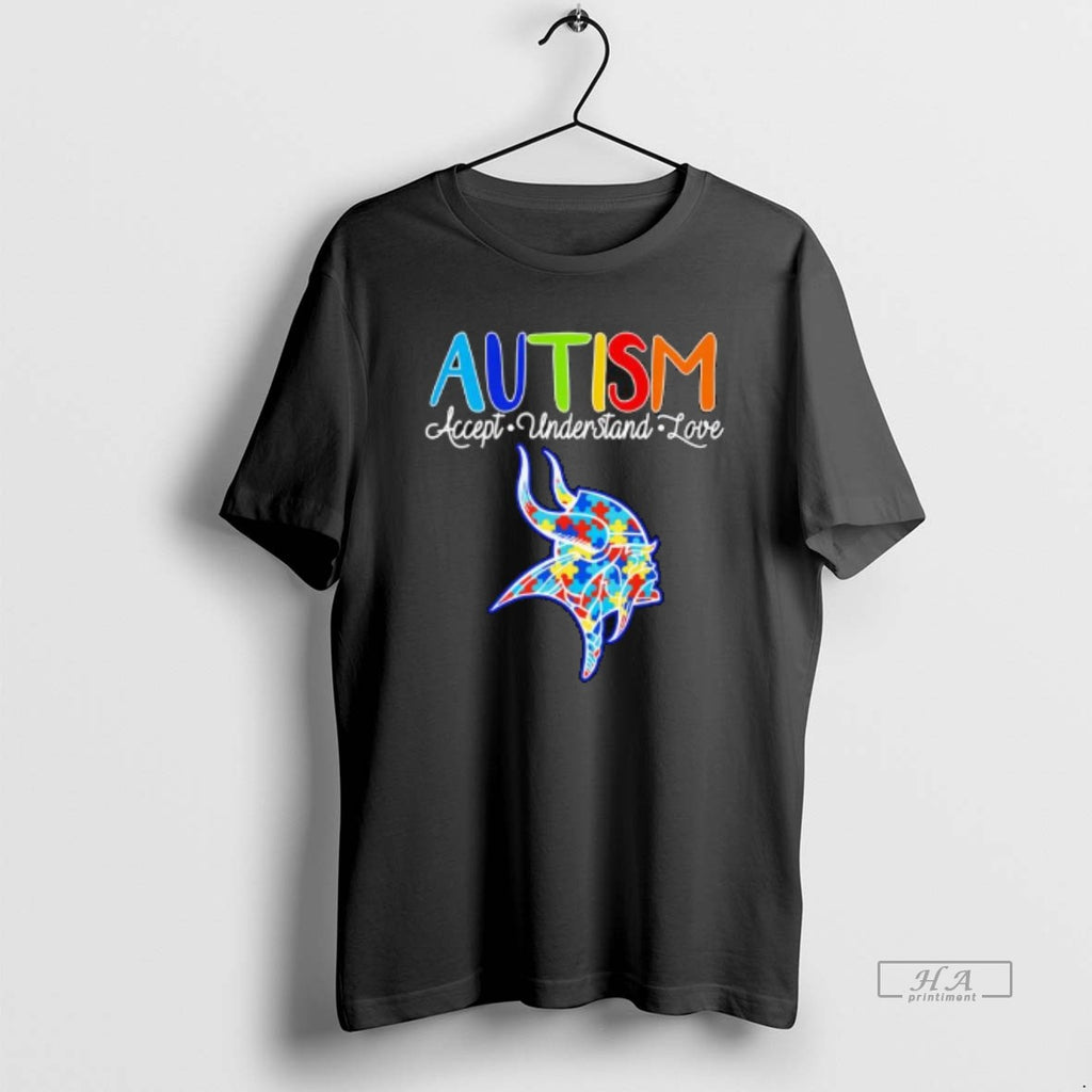 Trendy Minnesota Vikings Autism Accept Understand Love