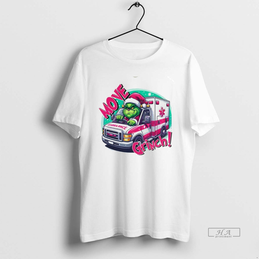 Trendy Move Grinch Christmas Ambulance Driver White
