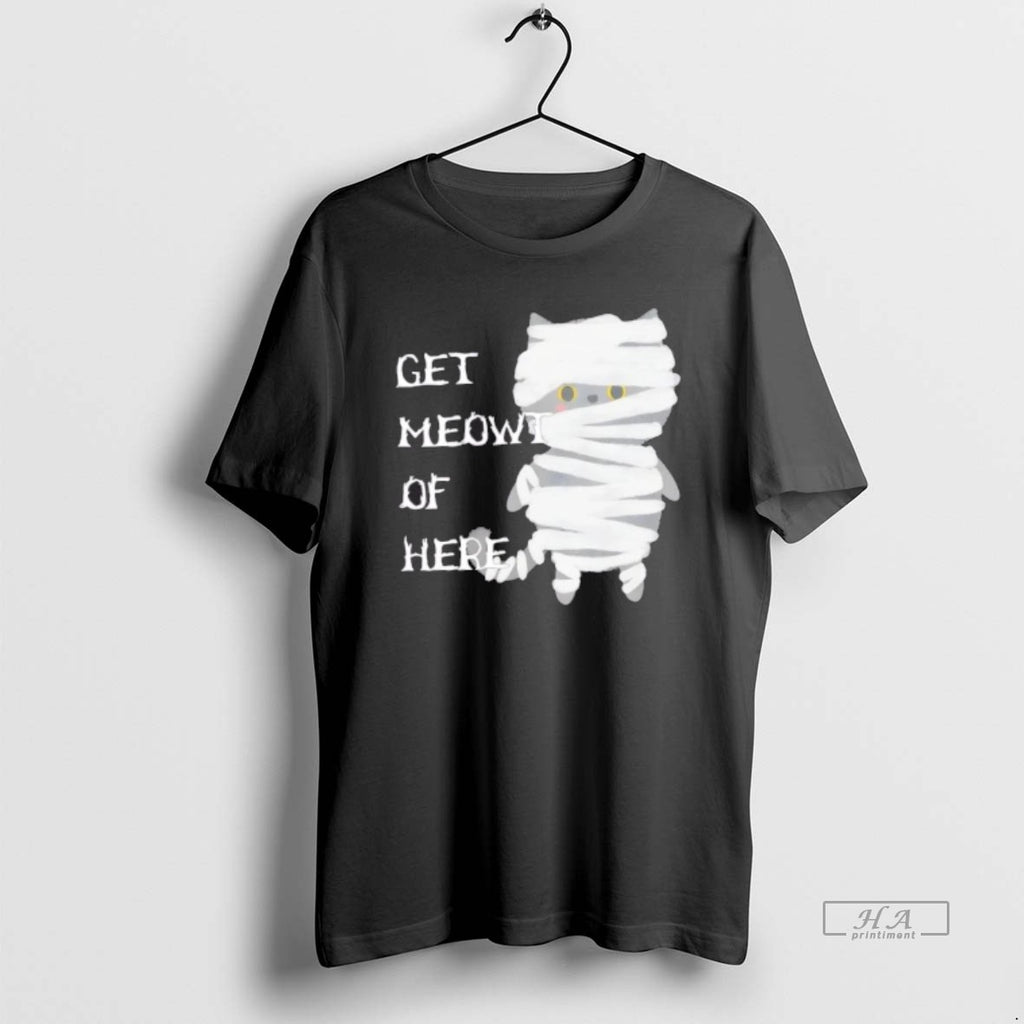 Trendy Mummy Black Cat Halloween Get Meowt Of Here