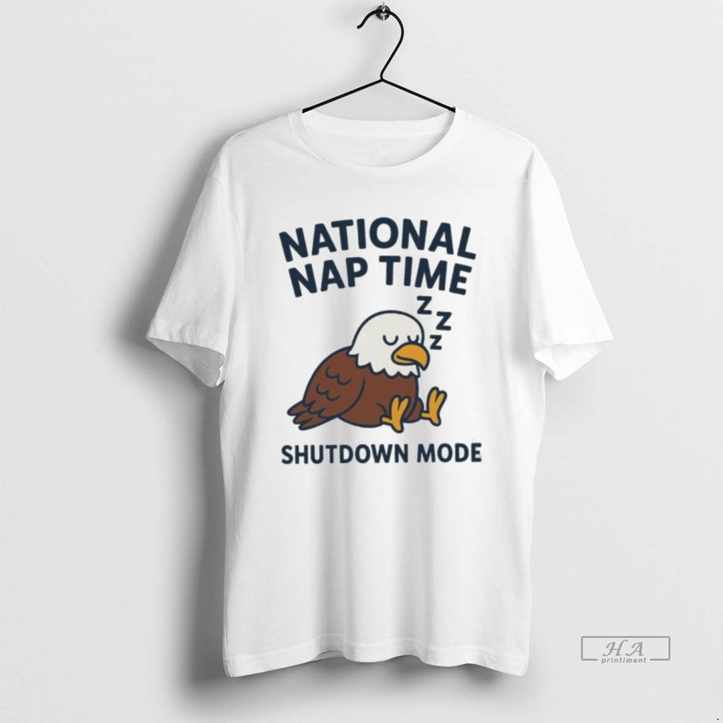 Trendy National Nap Time Shutdown Mod Sleeping Bald Eagle