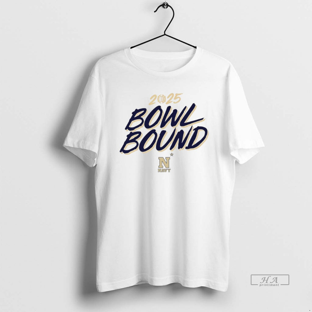 Trendy Navy Midshipmen 2025 Bowl Bound Logo