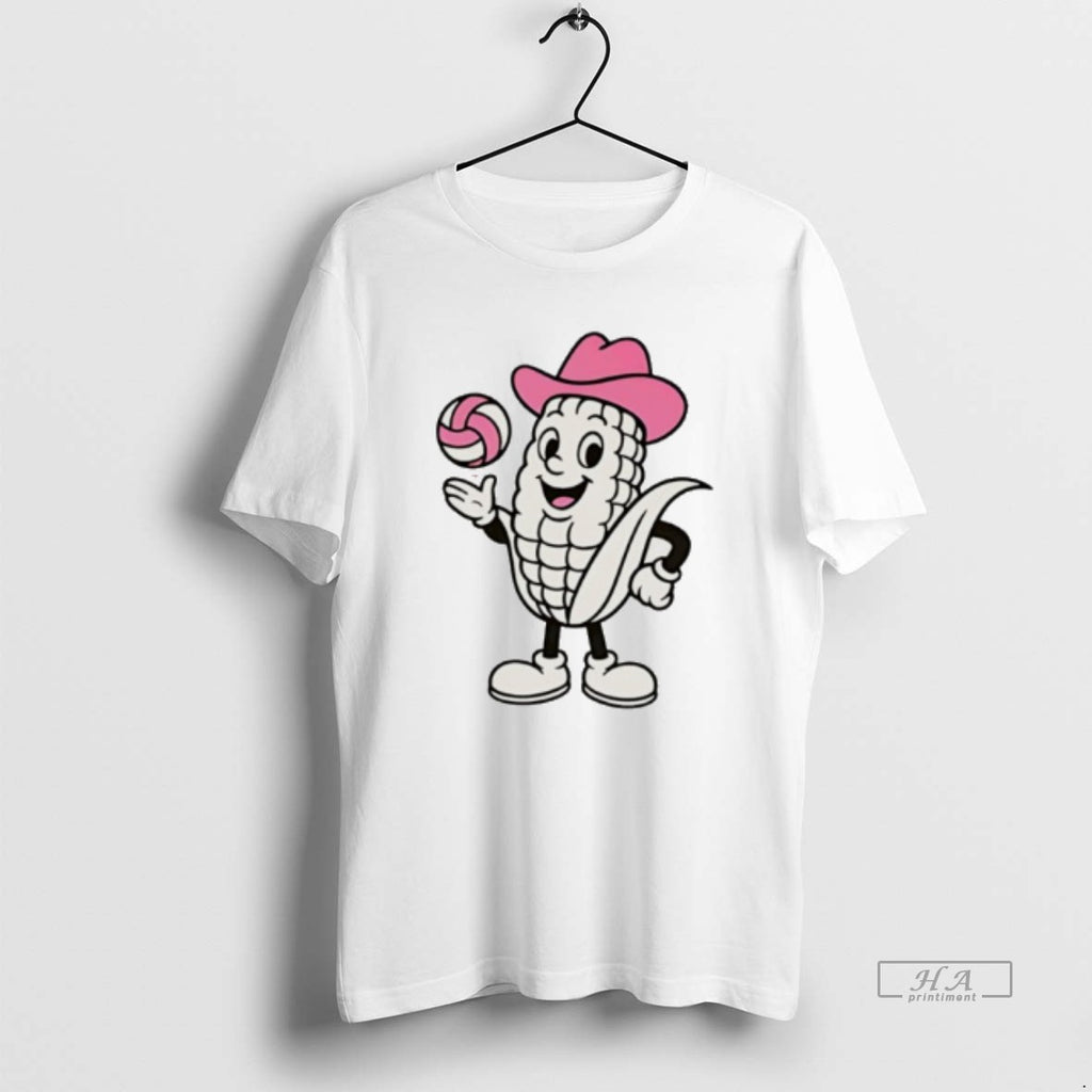Trendy Nebraska Huskers Pink Volleyball Mascot