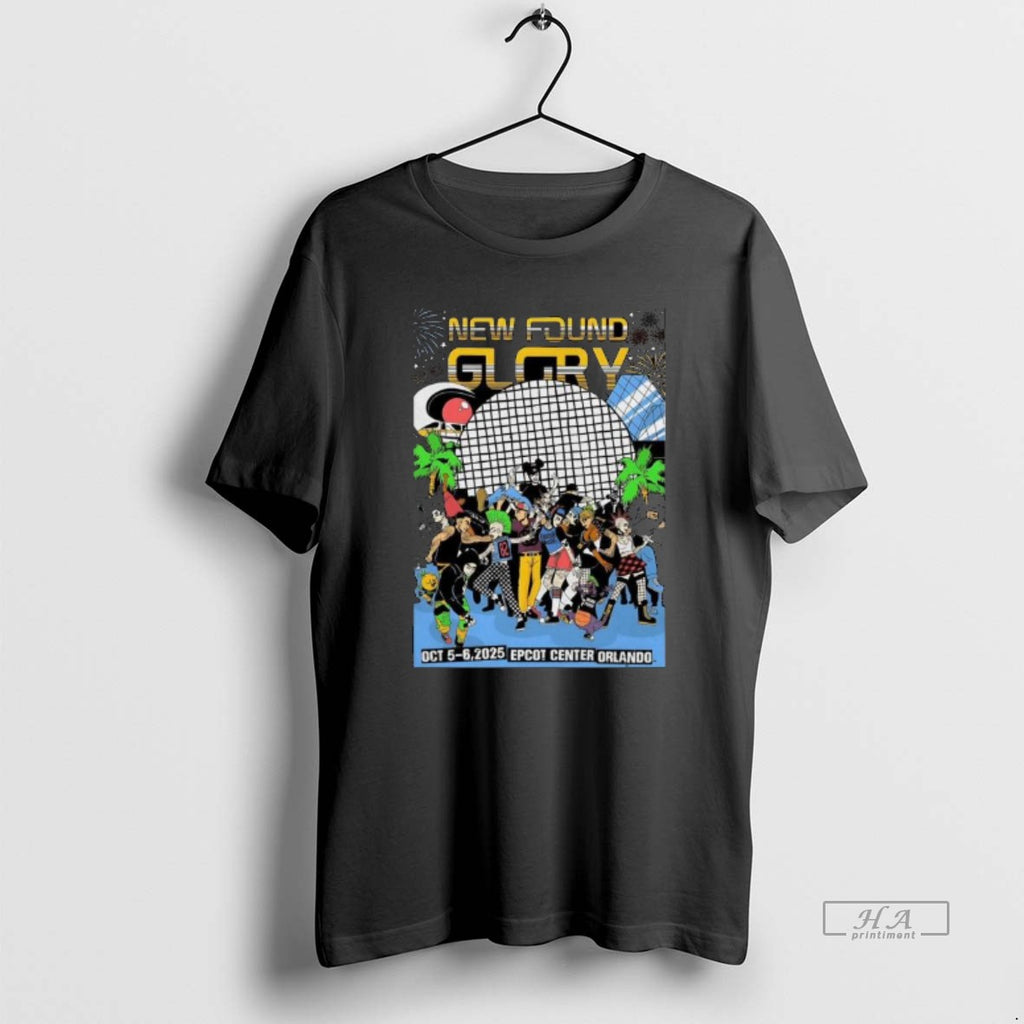 Trendy New Found Glory Epcot Center Orlando Fl October 5 6 2025 Long Sleve Tee