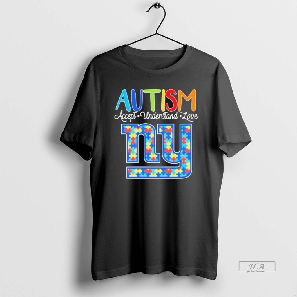 Trendy New York Giants Autism Accept Understand Love