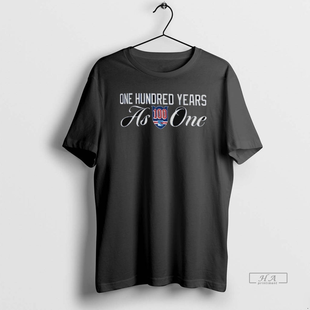 Trendy New York Rangers Logo One Hundred Years As One Nhl 2025
