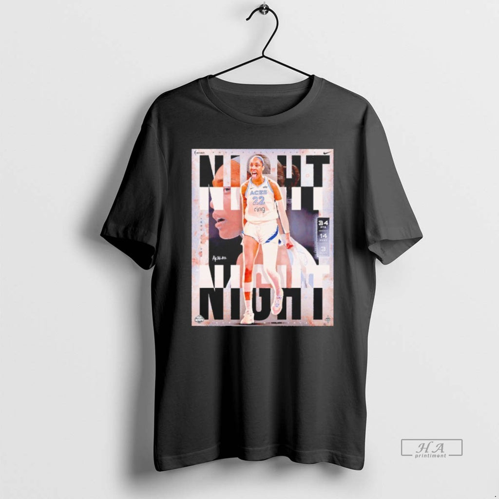 Trendy Night Night From The Goat Aja Wilson Las Vegas Aces Blackshirt