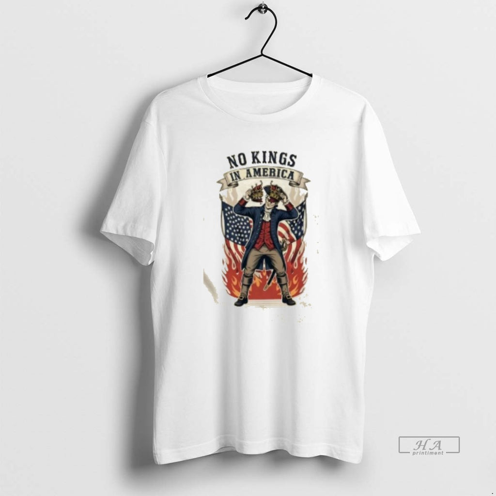 Trendy No Kings In America Human Rights Fire Us Flag