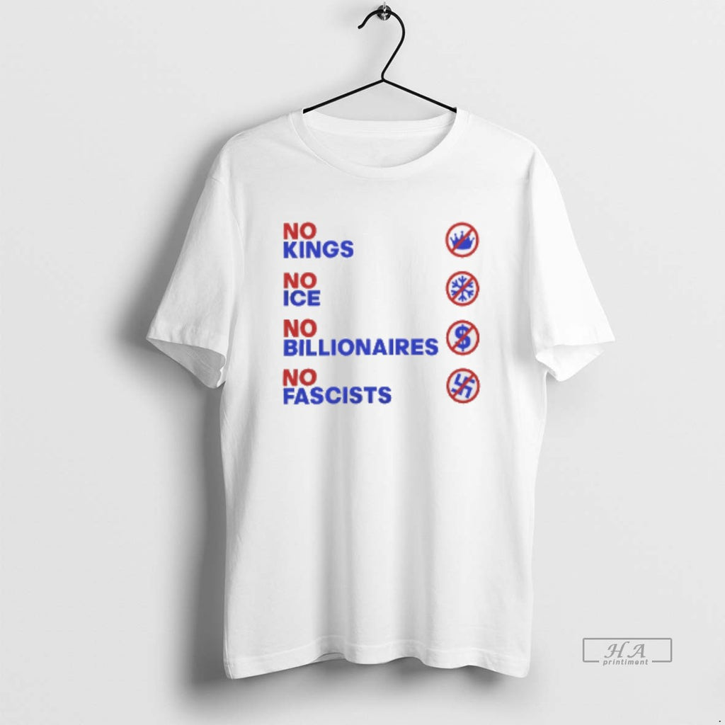 Trendy No Kings No Ice No Billionaires No Fascists