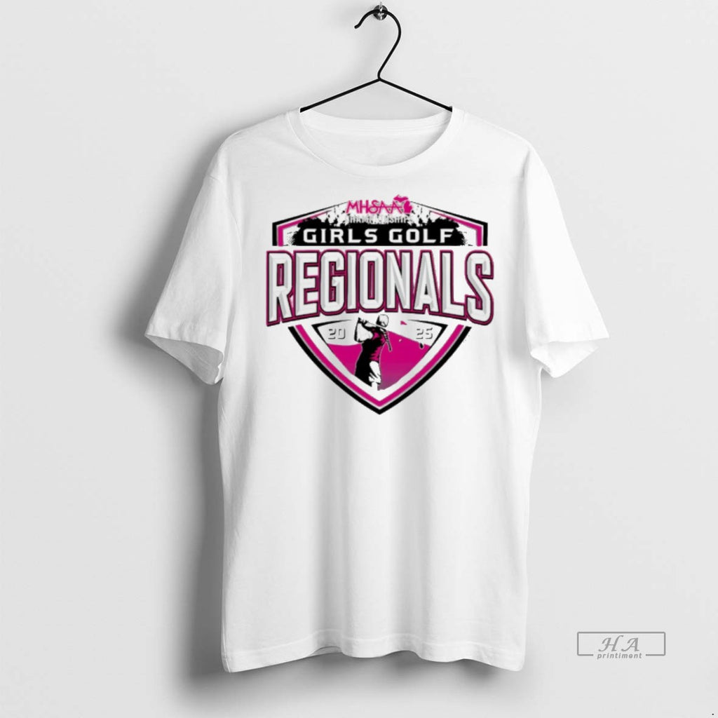 Trendy Official 2025 Mhsaa Girls Golf Regionals Logo Tee Sweater