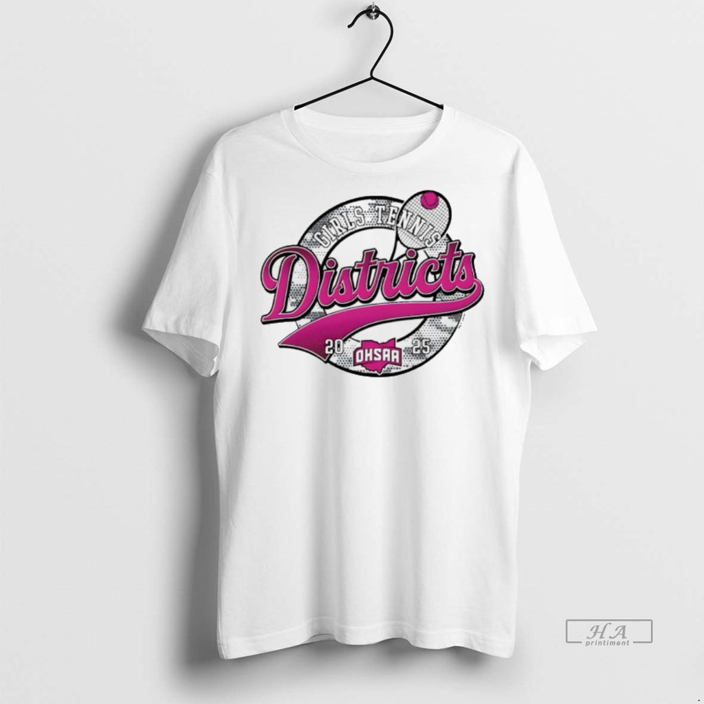 Trendy Official 2025 Ohsaa Girls Tennis Districts Logo Tee Sweater