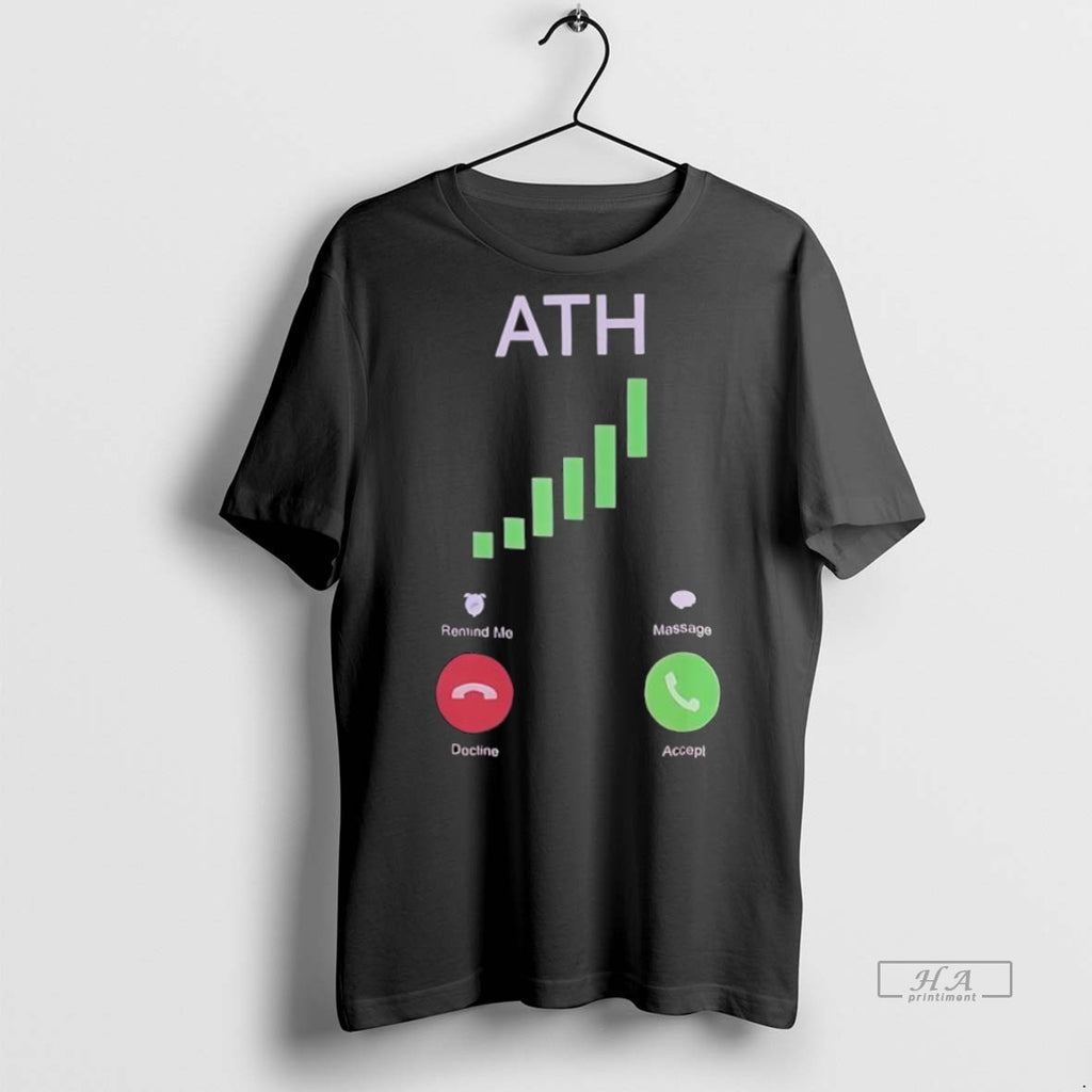Trendy Official Ath Logo Call Remind Me Message Decline Accept Tee Sweater