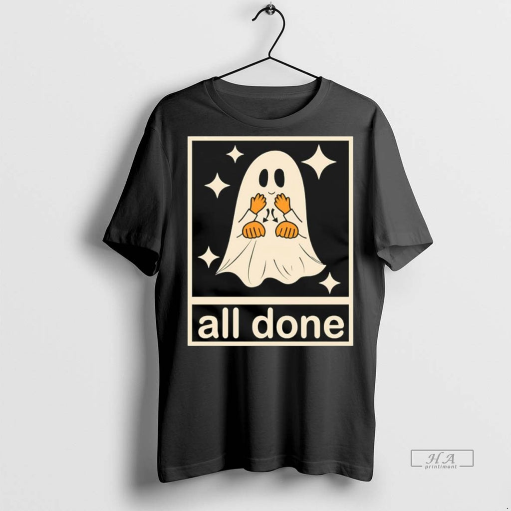 Trendy Official All Done Ghost Halloween Tee Sweater