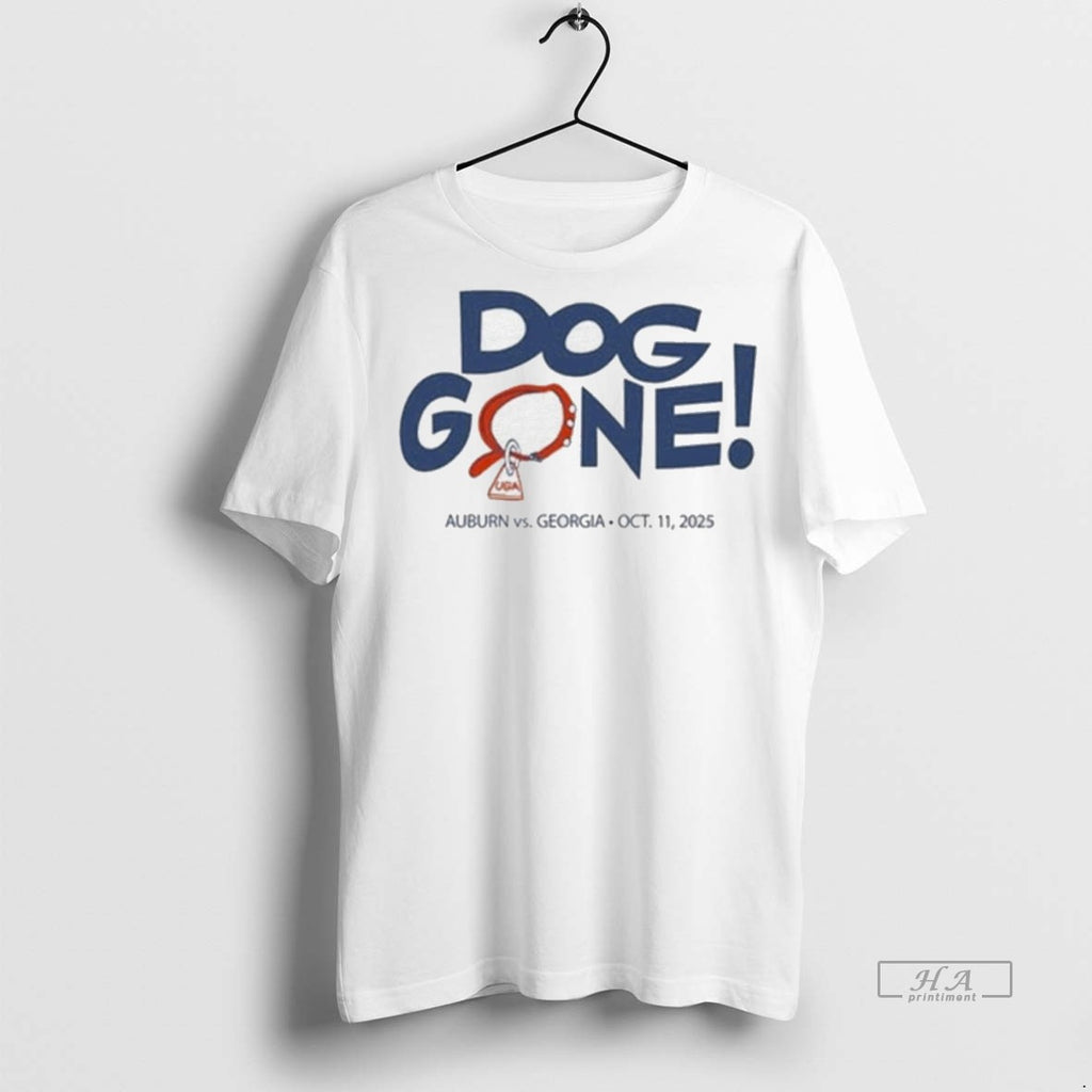 Trendy Official Auburn Tigers Vs Georgia Bulldogs October 11 2025 Dog Gone Fanart Tee Sweater