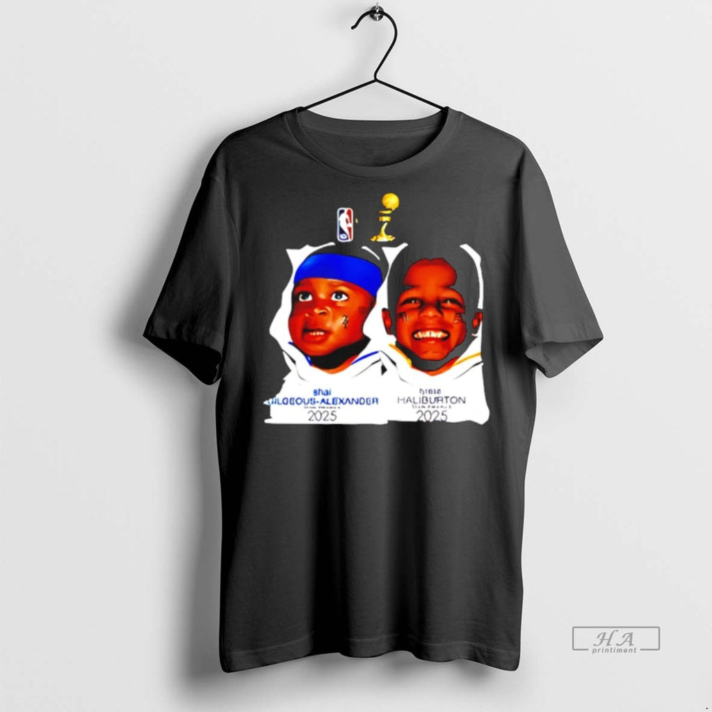 Trendy Official Baby Shai Gilgeous Alexander X Tyrese Haliburton Nba Finals 2025 Tee Sweater