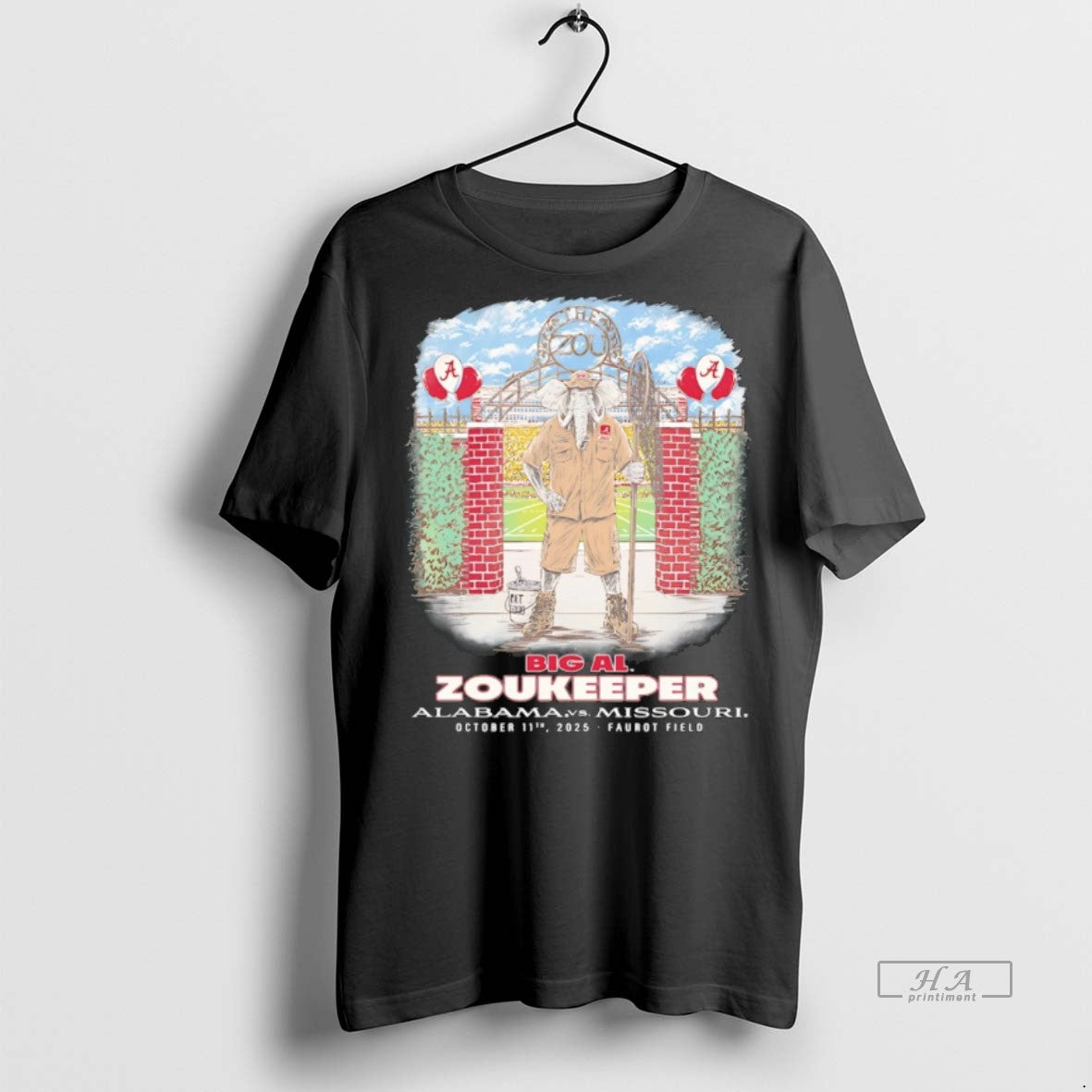 Trendy Official Big Al Alabama Vs Missouri Zookeeper Mascot Tee Sweater