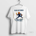 Trendy Official Blue October Chicago Cubs Pumpkin Happy Halloween Tee Sweater