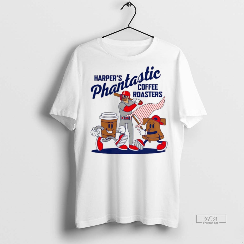 Trendy Official Bryce Harper Phantastic Coffee Roasters Philadelphia Phillies Tee Sweater