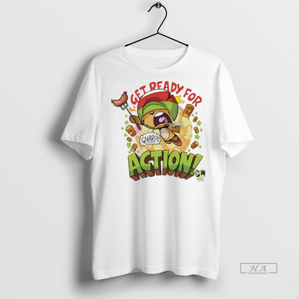 Trendy Official Bunny Vs Monkey Action Get Ready For Beaver Tee Sweater