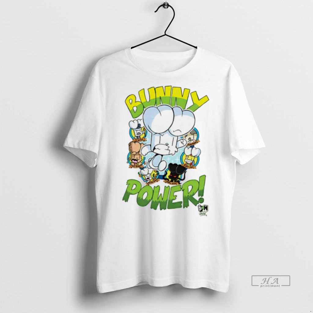 Trendy Official Bunny Vs Monkey Bunny Power Cartoon Tee Sweater