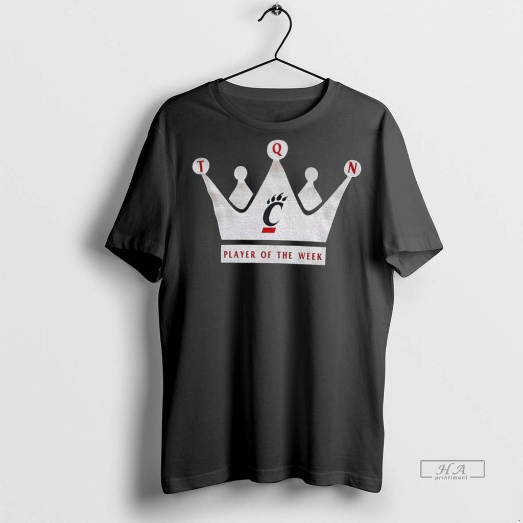 Trendy Official Cincinnati Bearcats Crown Player Of The Week Football Tee Sweater