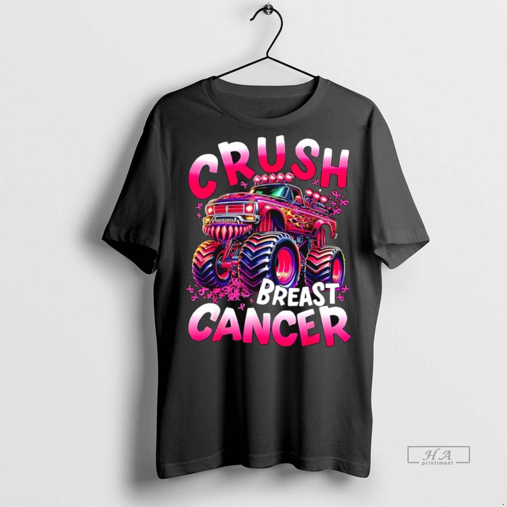 Trendy Official Crush Breast Cancer Awareness Monster Truck Tee Sweater