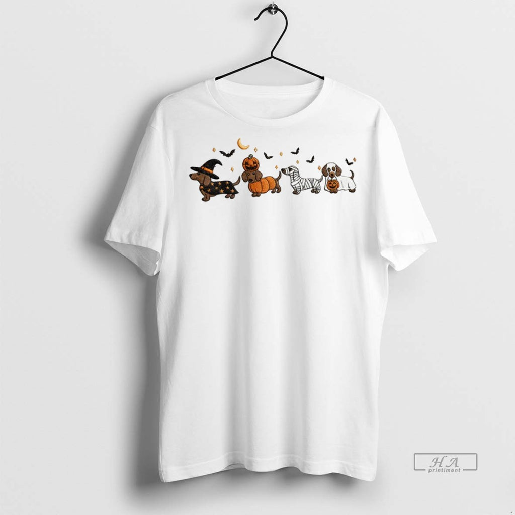 Trendy Official Dachshund Halloween Cute Dog Costume Spooky Season Fall Tee Sweater