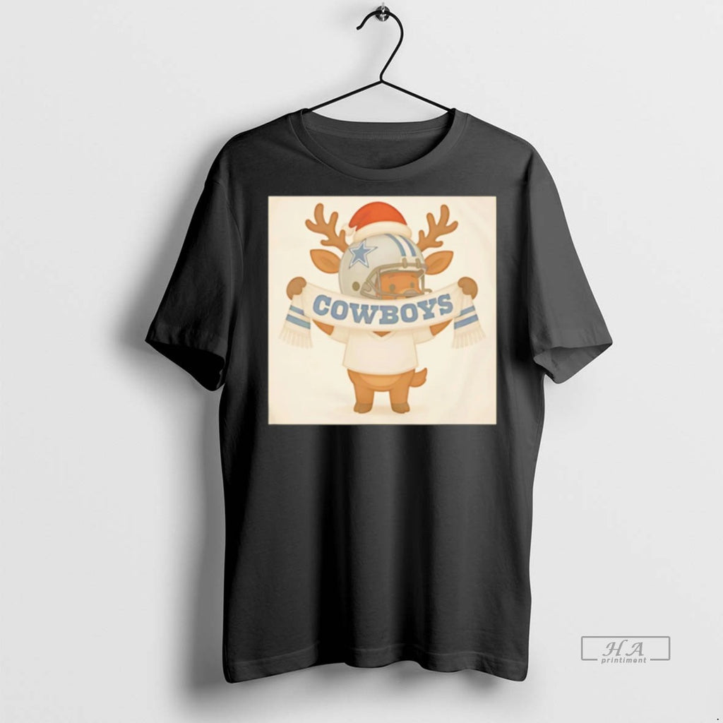 Trendy Official Dallas Cowboys Reindeer Cute Christmas 2025 Tee Sweater