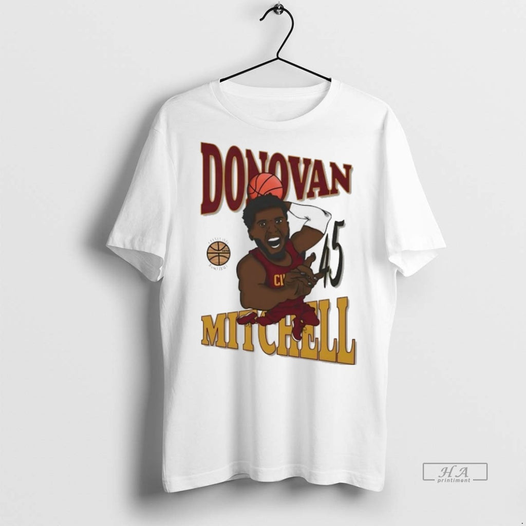 Trendy Official Donovan Mitchell Layups Cleveland Cavaliers Tee Sweater