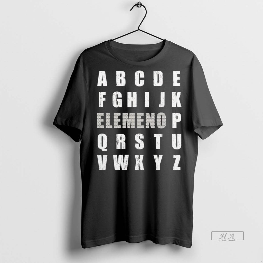 Trendy Official Elemeno Alphabet Tee Sweater