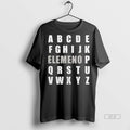 Trendy Official Elemeno Alphabet Tee Sweater
