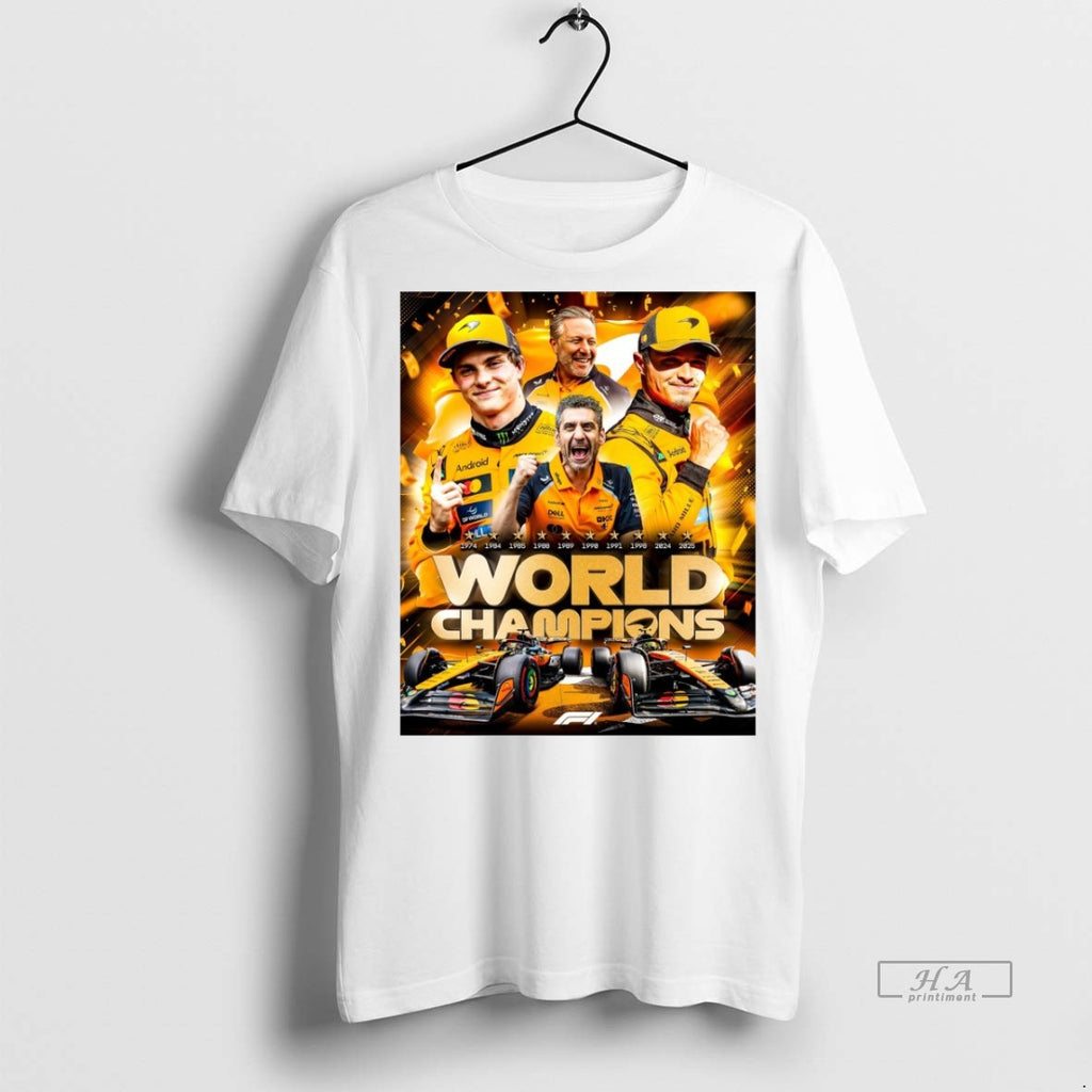Trendy Official F1 World Champions Mclaren Are The 2025 Constructors Champions Tee Sweater