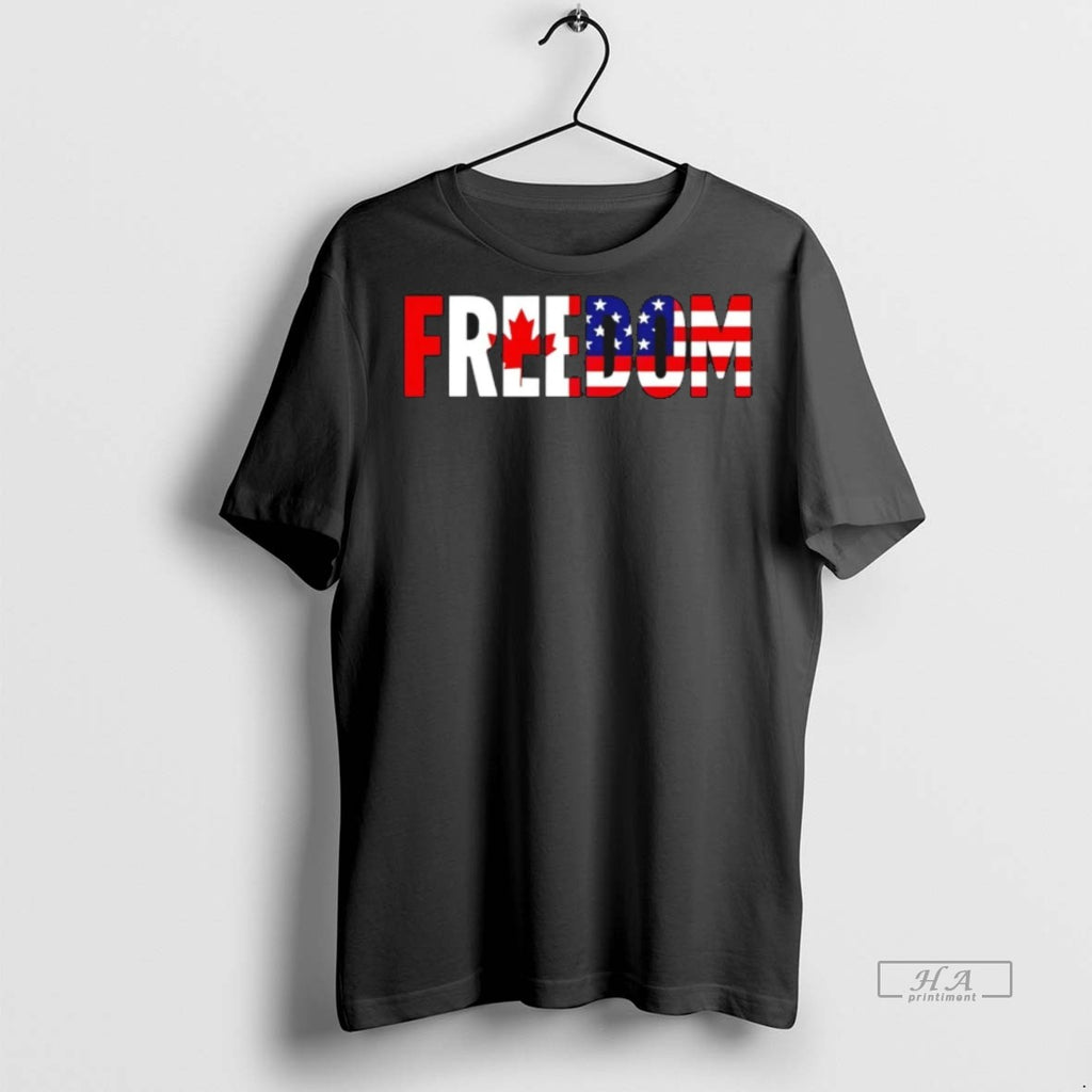 Trendy Official Freedom Canada And Usa United 2025 Tee Sweater