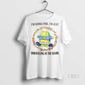 Trendy Official Funny Frog Meme Im Doing Fine Im Just Unraveling At The Seams Tee