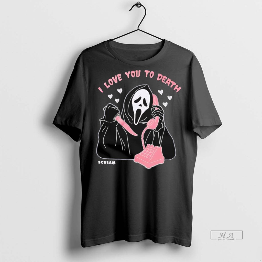 Trendy Official Ghost Face Love You To Death Girls Tee Sweater