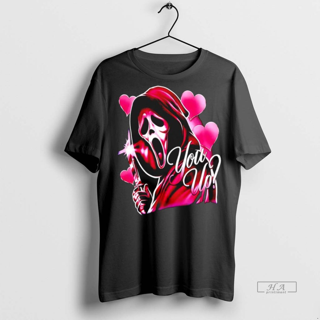Trendy Official Ghost Face You Up Hearts Girls Tee Sweater