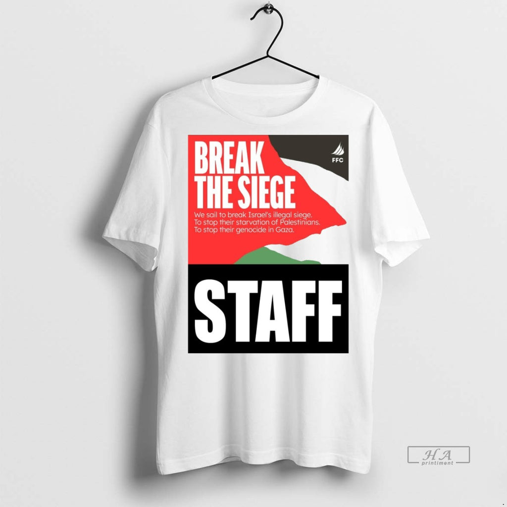 Trendy Official Greta Thunberg Break The Siege Staff Tee Sweater