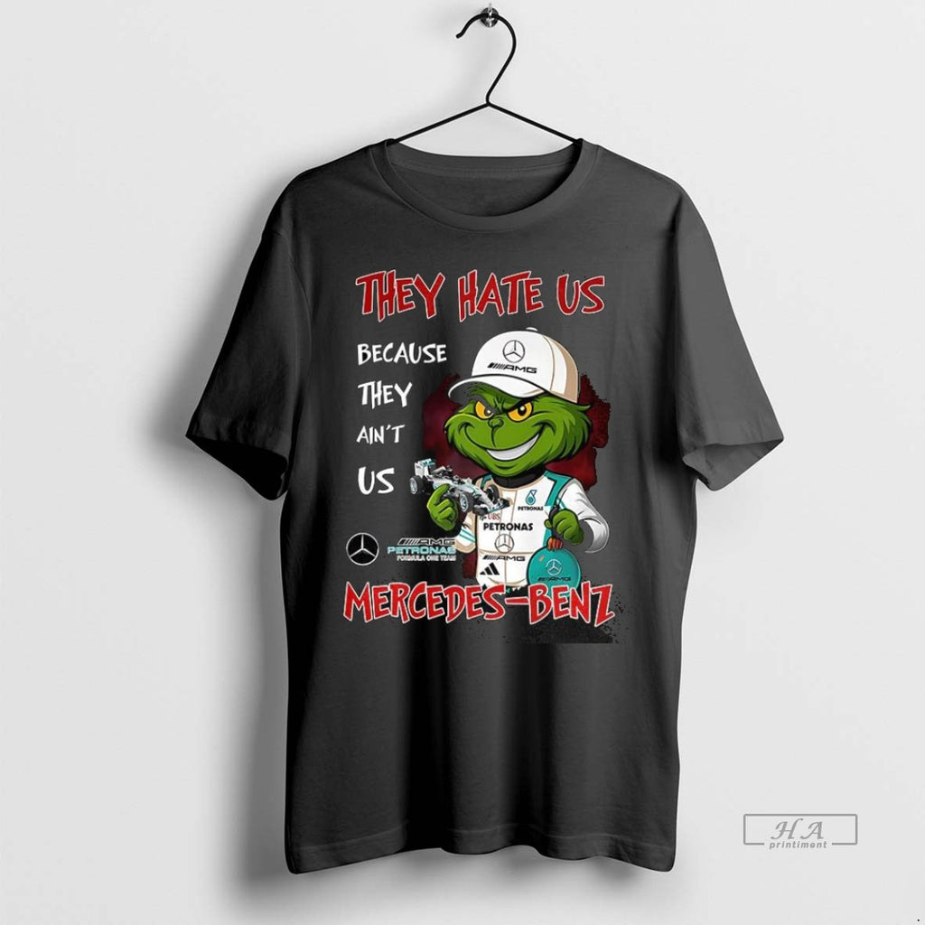 Trendy Official Grinch X Mercedes Amg Petronas Formula 1 They Hate Us Because They Aint