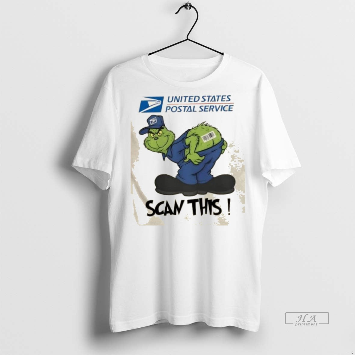Trendy Official Grinch X Usps Scan This Tee Sweater