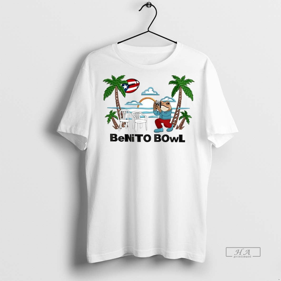 Trendy Official Here For The Benito Bowl Embroidered Puerto Rican Football Summer Tee Sweater