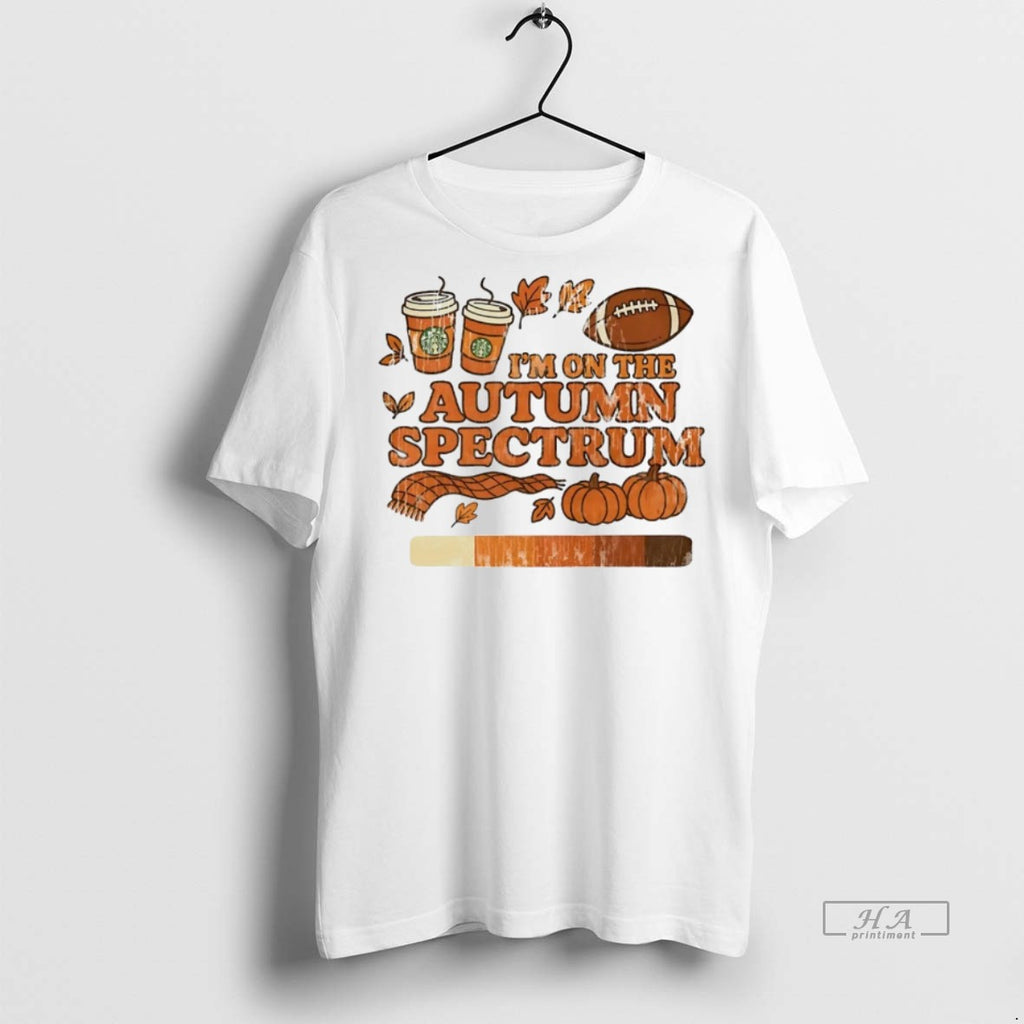Trendy Official Im On The Autumn Spectrum Halloween Tee Sweater