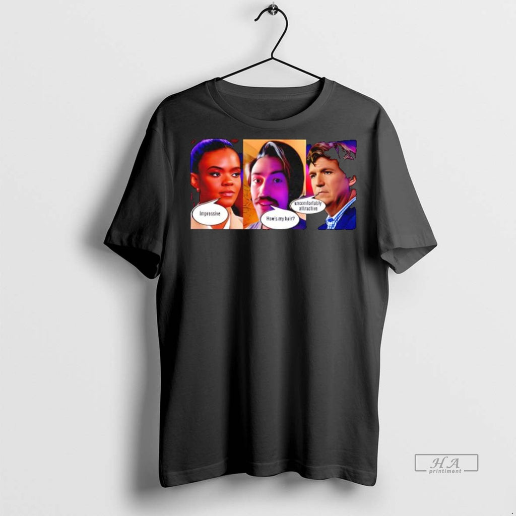 Trendy Official Impressive Hows My Hair Uncomfortably Attactive Tee Sweater