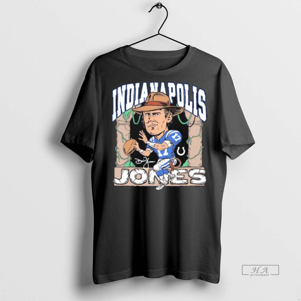 Trendy Official Indianapolis Colts Daniel Jones Indianapolis Jones Caricature Tee Sweater