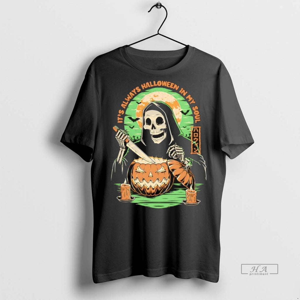 Trendy Official Its Always Reaper Halloween In My Soul Tee Sweater