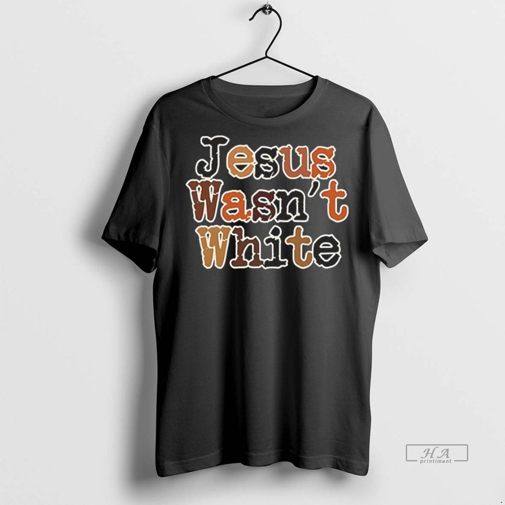 Trendy Official Jesus Wasnt White Retro Style Text Tee Sweater