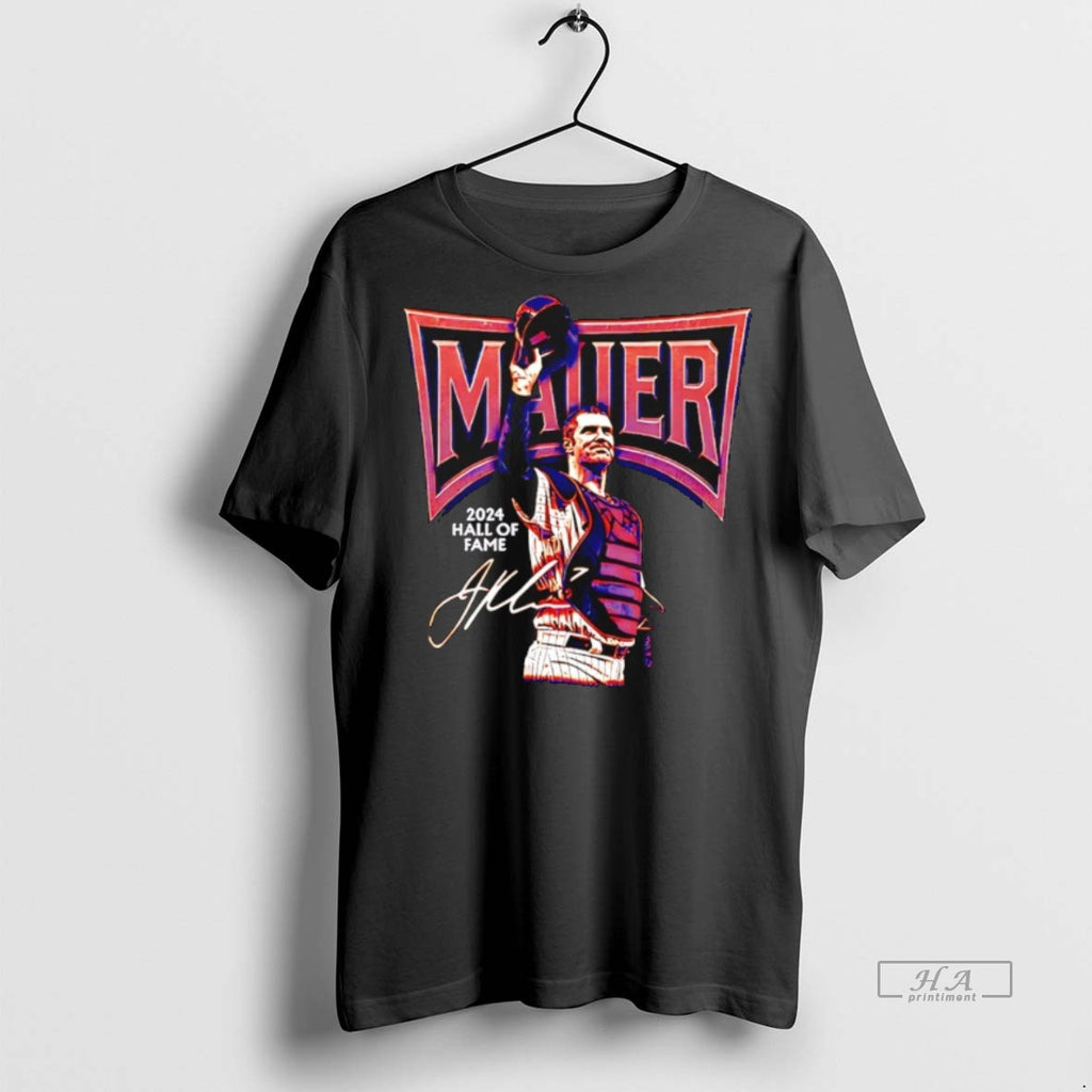 Trendy Official Joe Mauer Minnesota Twins 2024 Hall Of Fame Signature Tee Sweater