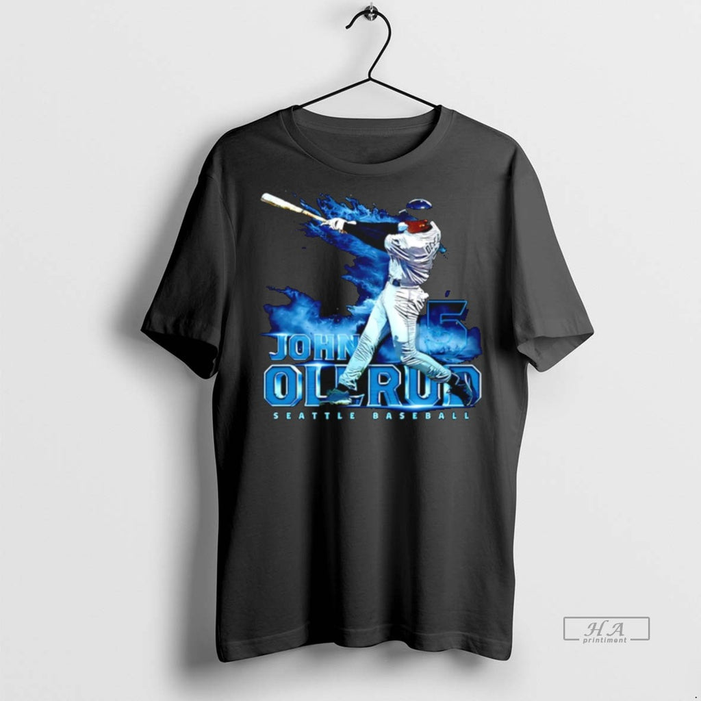 Trendy Official John Olerud Seattle Mariners Graphic Tee Sweater