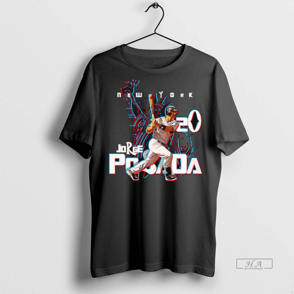 Trendy Official Jorge Posada New York Yankees 3d Graphic Tee Sweater
