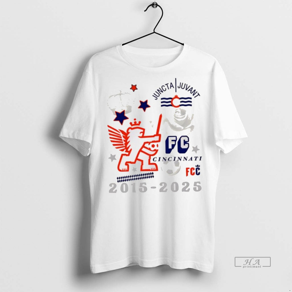 Trendy Official Juncta Juvant Fc Cincinnati 2015 2025 Tee Sweater