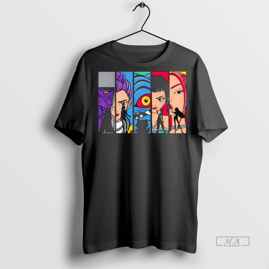 Trendy Official Kpop Demon Hunters Characters Tee Sweater
